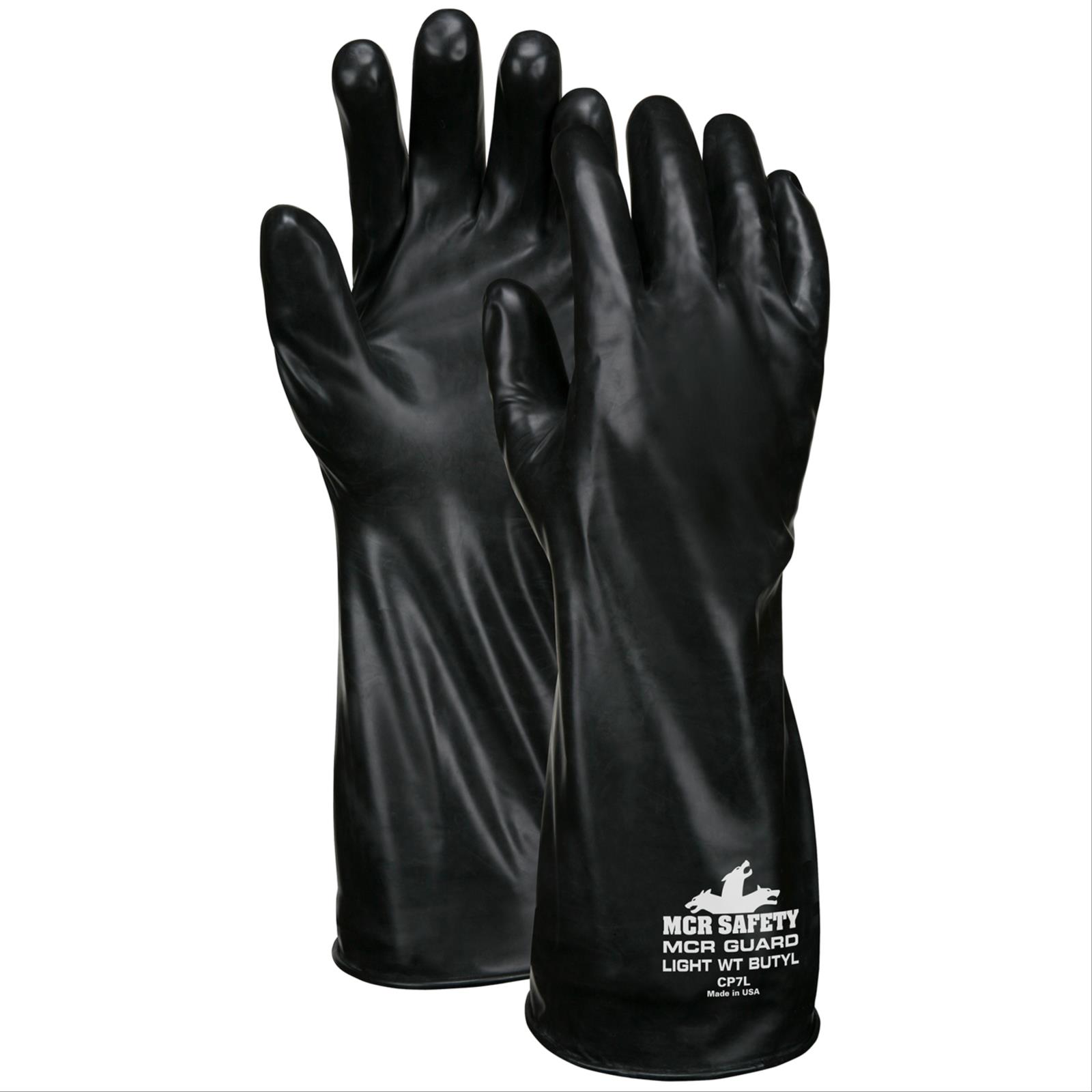 MCR Safety Gloves Unsupported Butyl Glove,14" 7 Mil M (CP7M)
