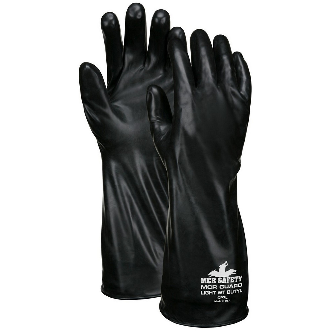 MCR Safety Gloves Unsupported Butyl Glove,14" 7 Mil XL (CP7XL)