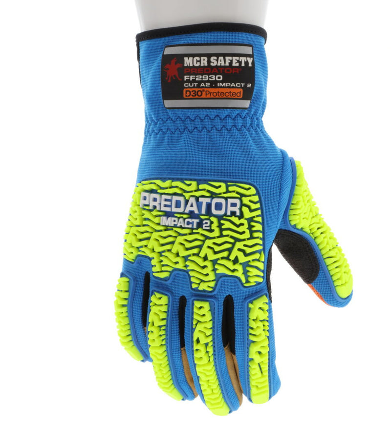 MCR Safety Gloves ForceFlex Multi-Task D3O Impact MAXGrid (FF2930L)