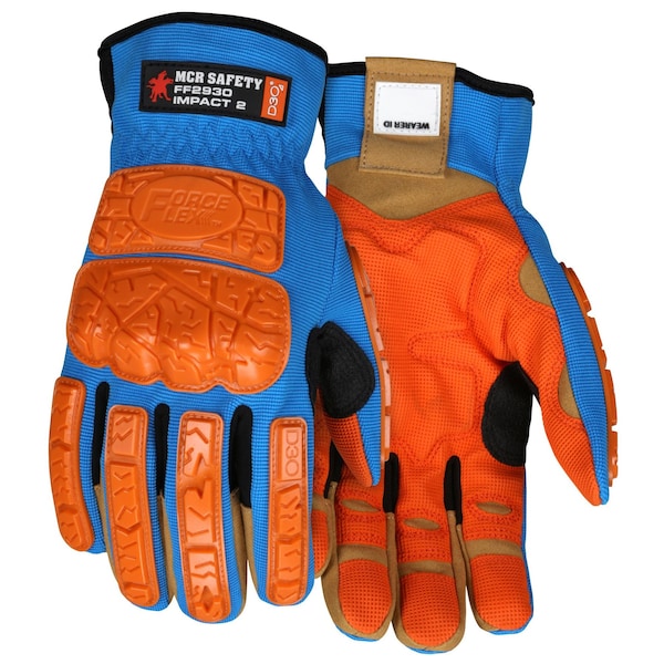 MCR Safety Gloves ForceFlex Multi-Task D3O Impact MAXGrid (FF2930S)