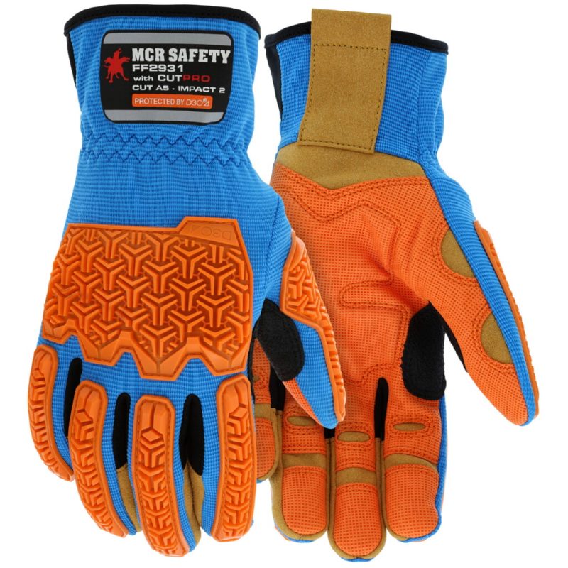 MCR Safety Gloves ForceFlex Multi-Task D3O Impact HyperMax (FF2931L)