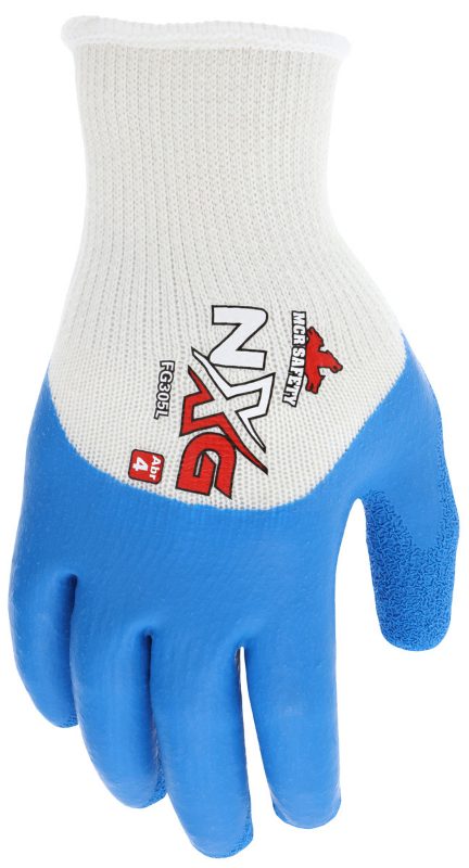 MCR Safety Gloves Flex Guard 10 Gauge Latex 3/4 Dip L (FG305L)