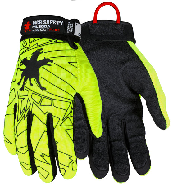 MCR Safety Gloves Multi-Task CutPro Alycore Needle Resist (ML300AM)