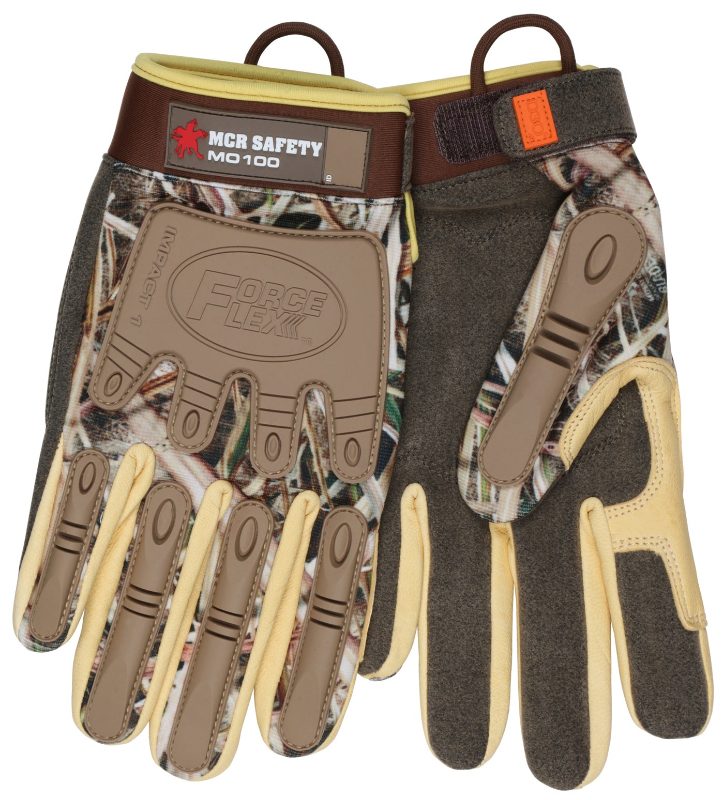 MCR Safety Gloves ForceFlex Multi-Task Mossy Oak D3O (MO100M)
