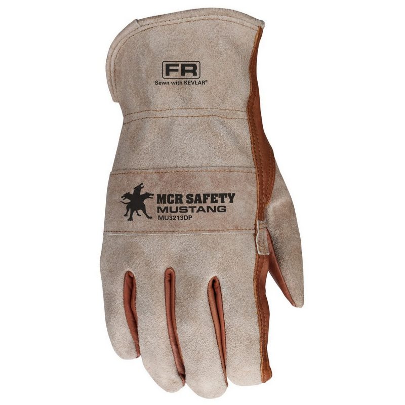 MCR Safety Gloves Grain/Split Dbl Plm unlined Driver S (MU3213DPS)
