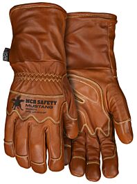 MCR Safety Gloves Grain Goat Dbl Plm Fleece WP Lg Cuff Dr (MU36211XL)