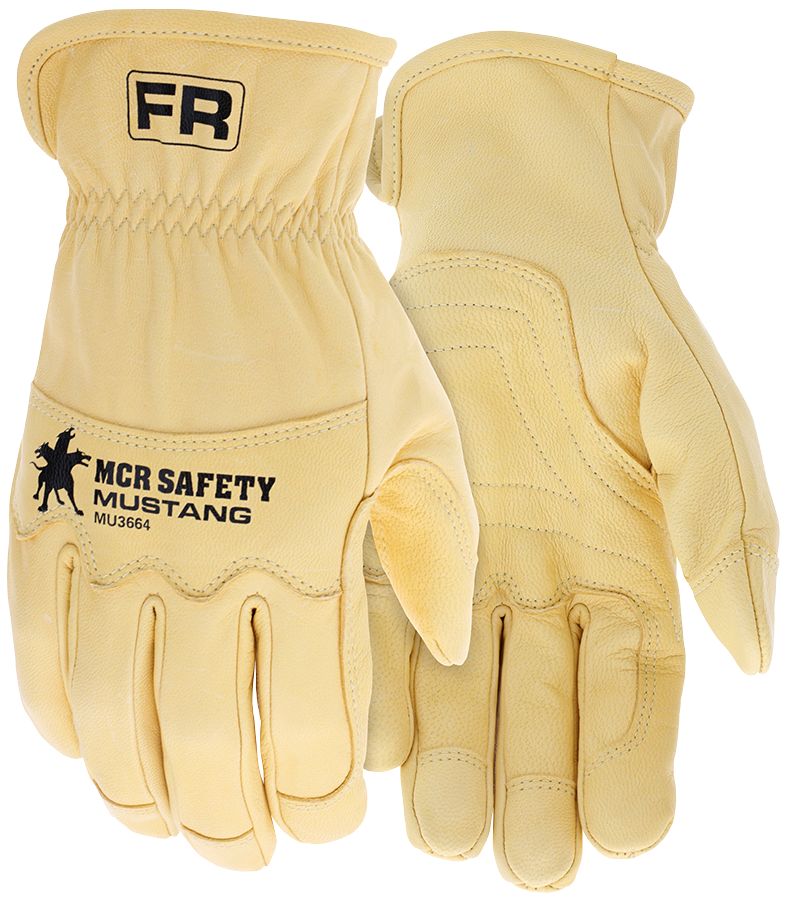 MCR Safety Gloves Mustang HiDex Kevlar Lined Driver L (MU3664KL)