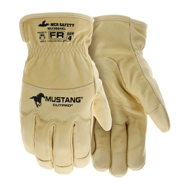 MCR Safety Gloves Mustang HiDex Kevlar Lined Driver M (MU3664KM)