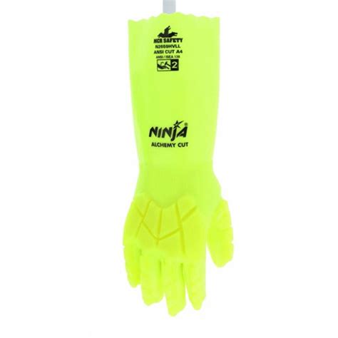 MCR Safety Gloves Ninja HVL DD PVC w/TPR M (N2659HVLM)