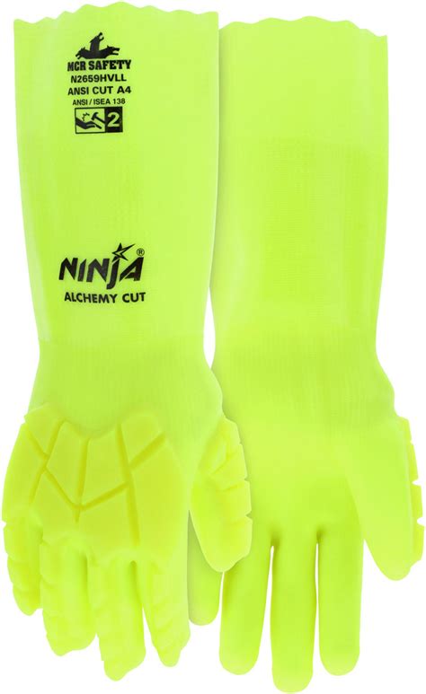 MCR Safety Gloves Ninja HVL DD PVC w/TPR XL (N2659HVLXL)