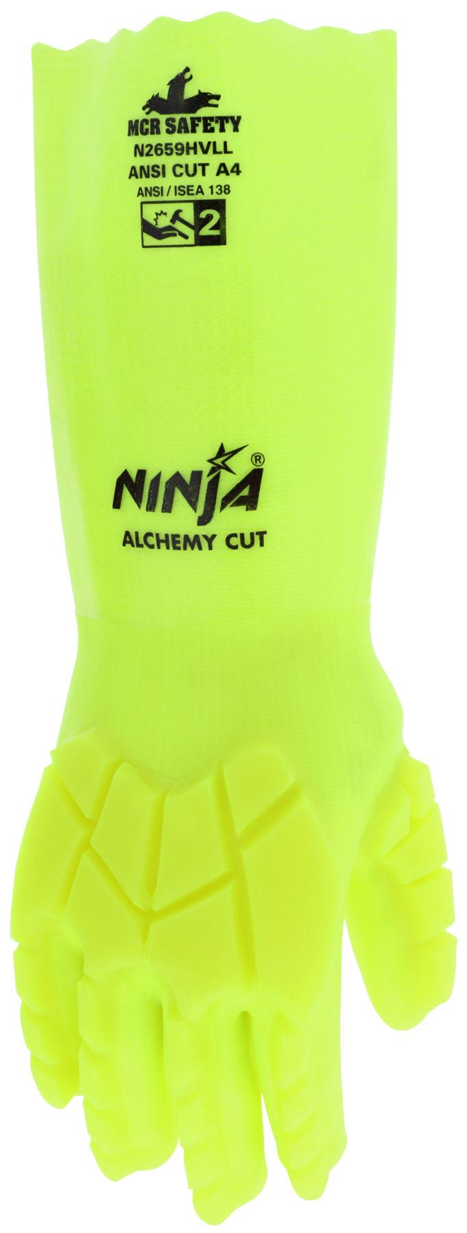 MCR Safety Gloves Ninja HVL DD PVC w/TPR XXL (N2659HVLXXL)