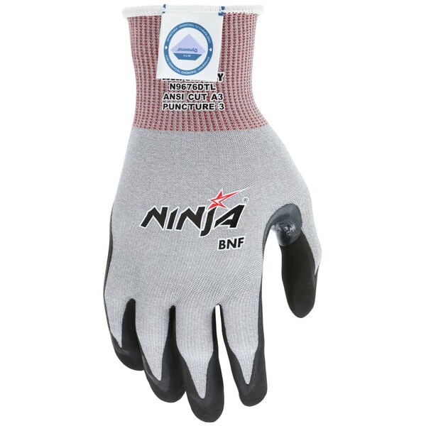 MCR Safety Gloves Ninja Cut Protection, 15ga Diamond Tech (N9676DTS)