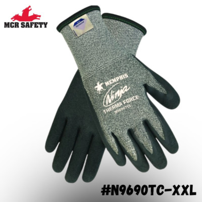MCR Safety Gloves Ninja Therma Force 7G In-13G Diamond Out (N9690TCXXL)