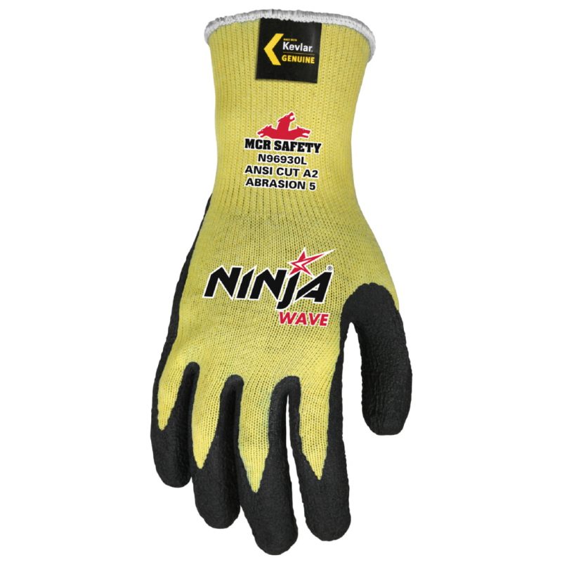 MCR Safety Gloves Ninja Wave, 10 Ga, Wave/Kevlar M (N96930M)
