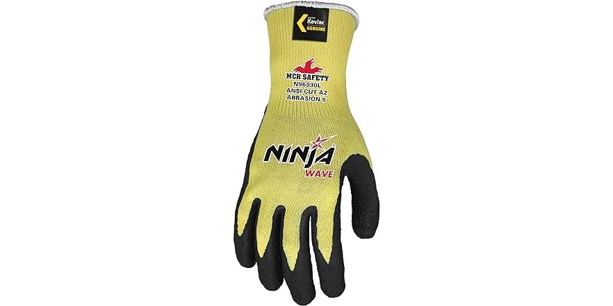 MCR Safety Gloves Ninja Wave, 10 Ga, Wave/Kevlar S (N96930S)