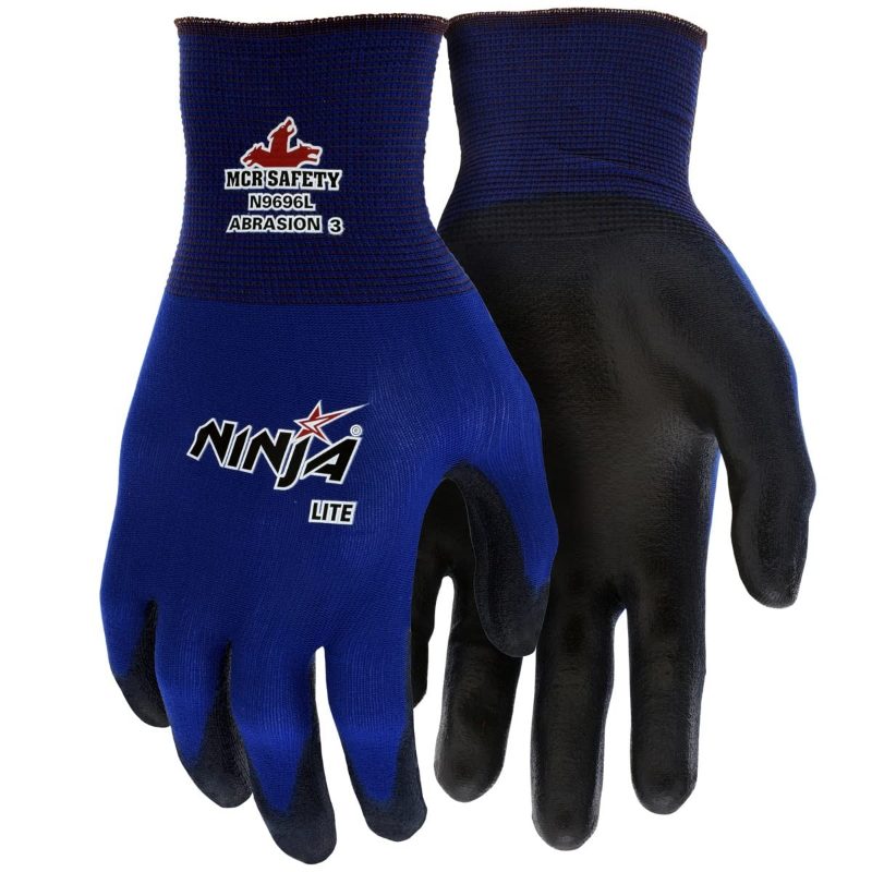 MCR Safety Gloves Ninja Lite, 18 Gauge Nylon Liner (N9696S)