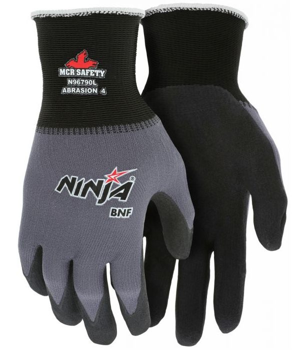 MCR Safety Gloves Ninja BNF, 18 G-Palm coat XL (N96970XL)