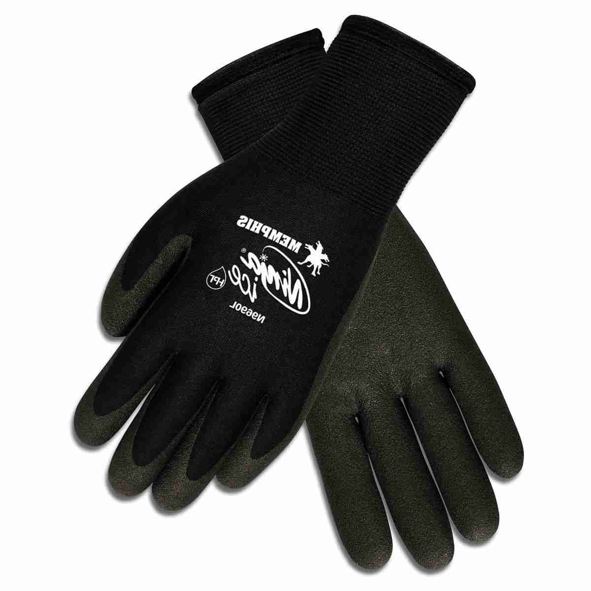 MCR Safety Gloves Ninja HPT, 15 Ga, PVC Foam –Black Nylon (N9699XL)