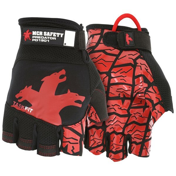 MCR Safety Gloves Predator MT TaskFit Fingerless Silicone (PD1901S)