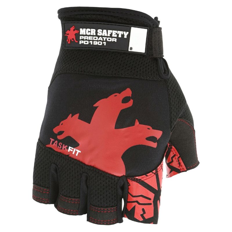 MCR Safety Gloves Predator MT TaskFit Fingerless Silicone (PD1901XL)