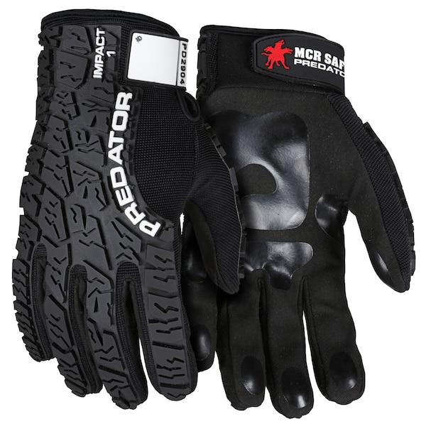 MCR Safety Gloves Predator Multi-Task Black PVC Polymer (PD2904M)