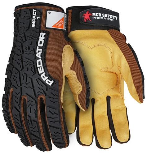 MCR Safety Gloves Predator Multi-Task Gold Goat D3O (PD2907XL)