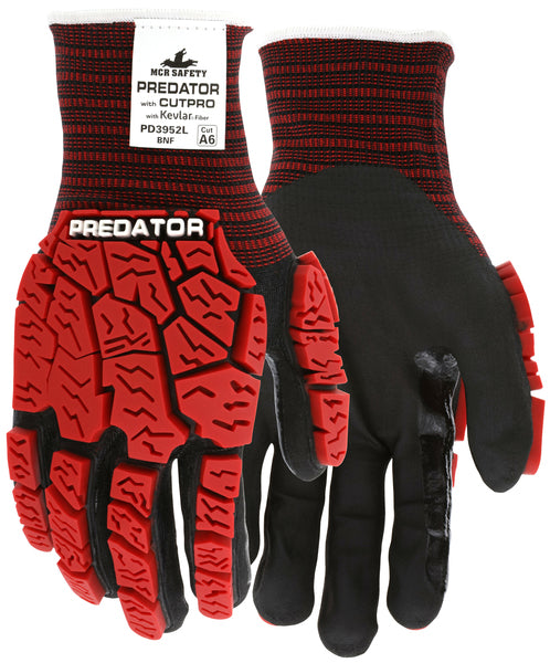 MCR Safety Gloves Predator Impact 2 CutPro – 18g. Kevlar (PD3952M)