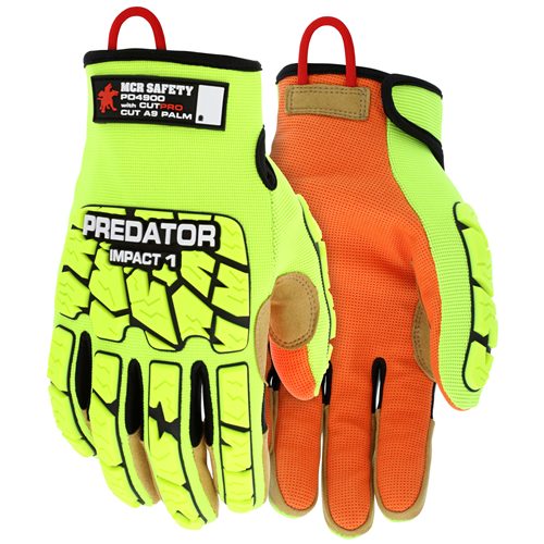 MCR Safety Gloves Predator Impact 1 MAXGrid Hiviz CutPro (PD4900XXXL)