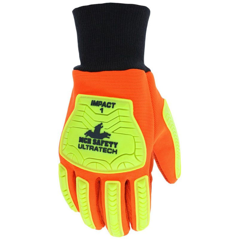 MCR Safety Gloves UltraTech Impact Wht Cotton Cord Palm XL (UT1901XL)