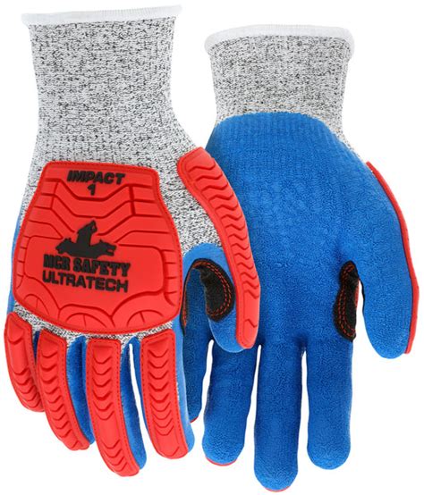 MCR Safety Gloves UltraTech Stitched Blue Latex (UT1951XXL)