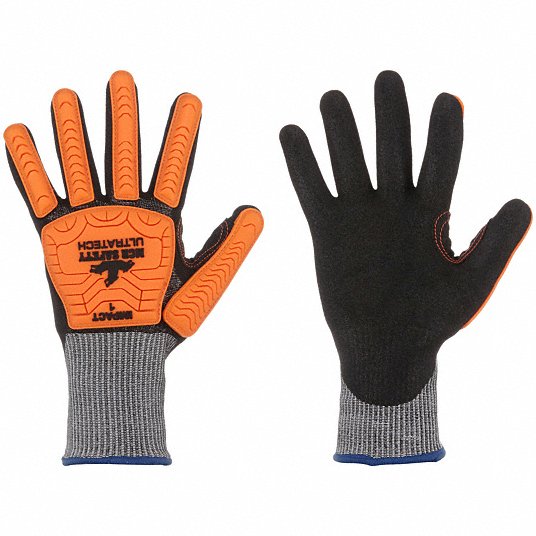 MCR Safety Gloves UltraTech Stitched A4, Black SFN (UT1952XXL)