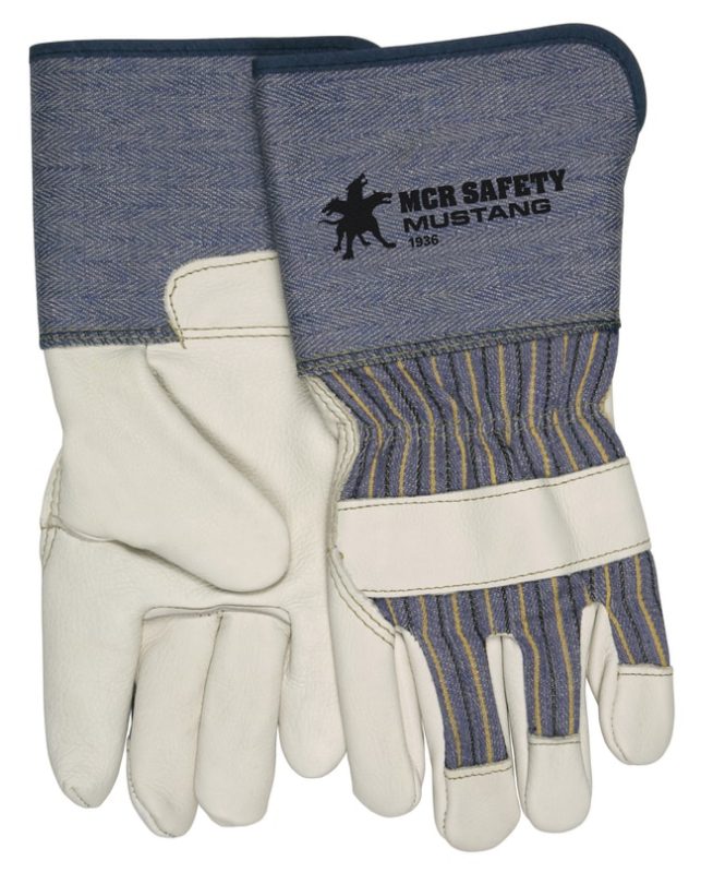 MCR Safety Gloves Mustang Grain Cow Leather Palm XL (VP1935XL)
