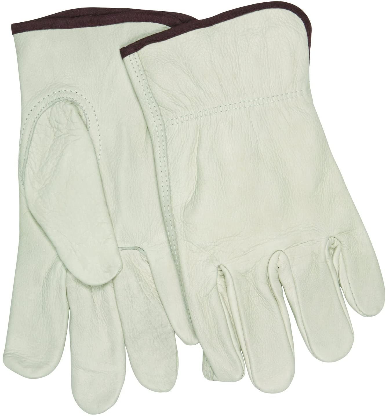 MCR Safety Gloves Cow Grain Drivers Glove w/Keystone Thumb (VP3211L)