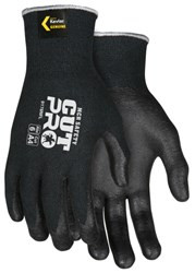 MCR Safety Gloves VP,Cut Pro,13ga S/P HPPE, Black PU XL (VP92723PUXL)