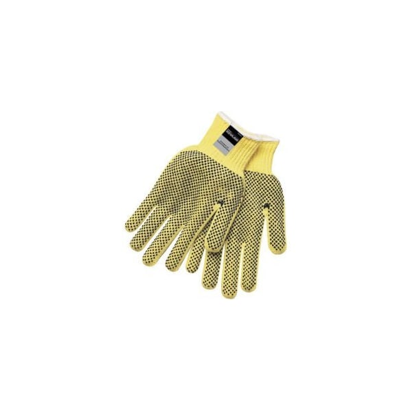 MCR Safety Gloves Wt. 100% Kevlar PVC Dot 2 Sided L (VP9366L)