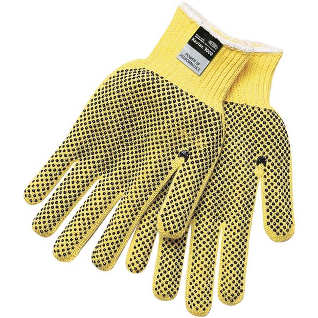 MCR Safety Gloves Reg. Wt. 100% Kevlar PVC Dot 2 Sided S (VP9366S)
