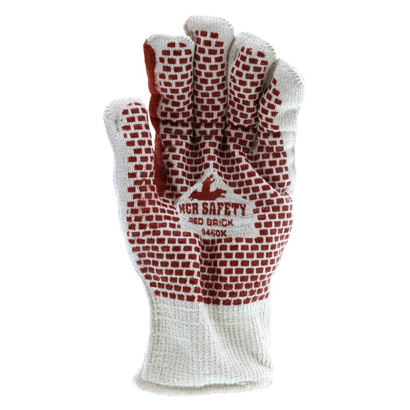 MCR Safety Gloves Red Brick Terry glove Nitrile blocks (VP9460K)