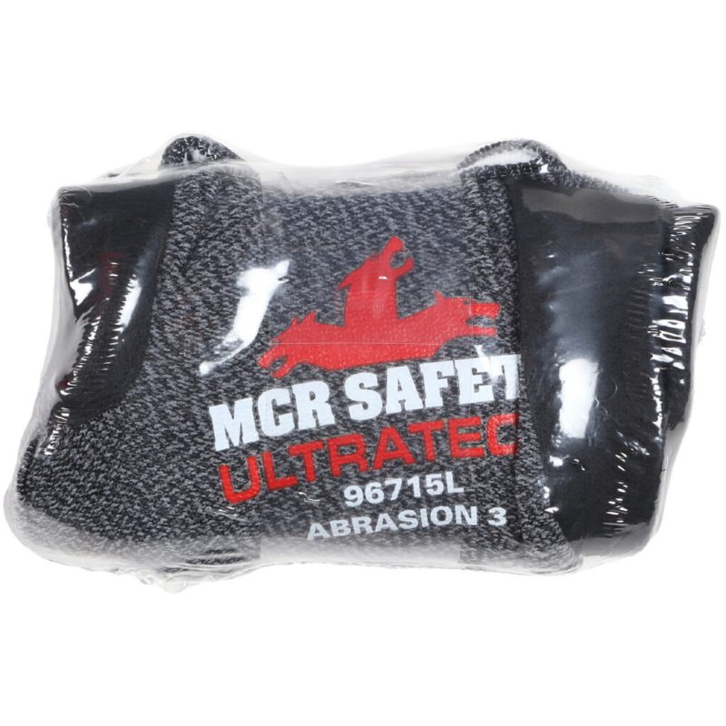 MCR Safety Gloves S&P Nylon, Blk NF, Ltx Free,15g, VP XS (VP96715XS)