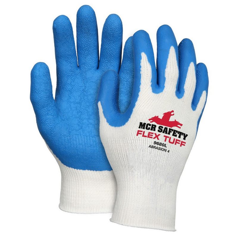 MCR Safety Gloves Flex-Tuff Palm Dip 10 Gauge Glove XL (VP9680XL)