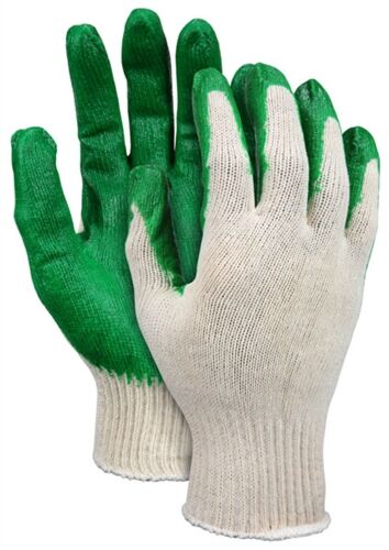 MCR Safety Gloves Green Latex Dip 10 Gauge L (VP9681L)