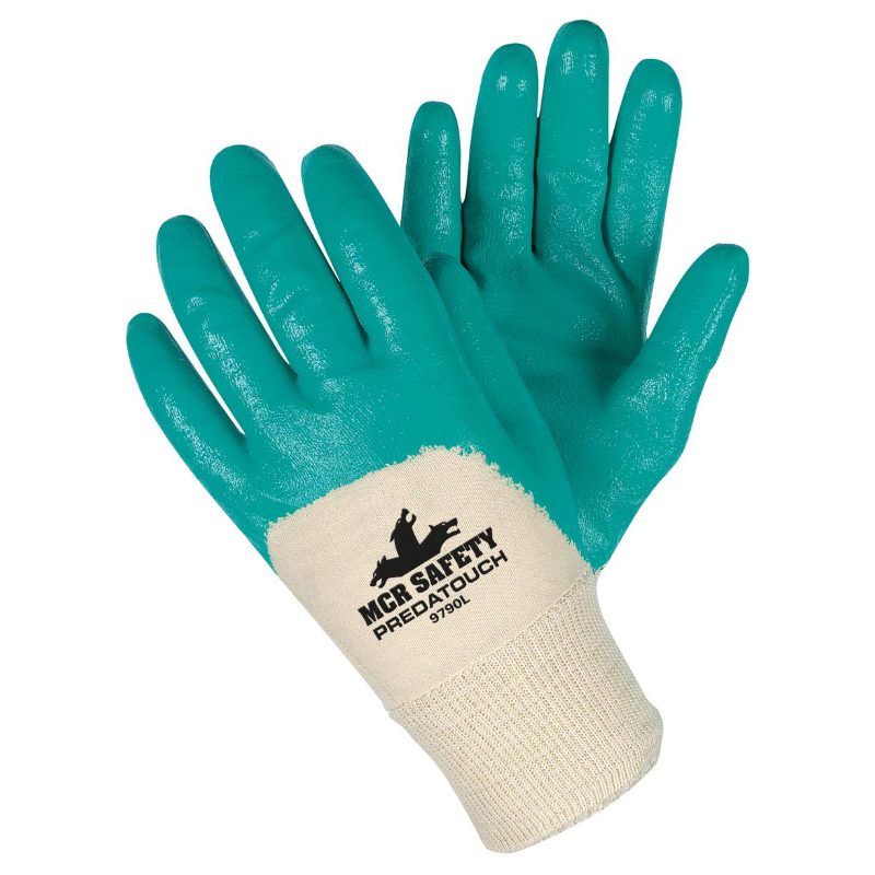 MCR Safety Gloves Predatouch Palm coat knit wrist L (VP9790L)