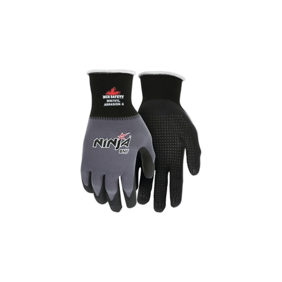 MCR Safety Gloves Ninja BNF 15ga Palm and dots coat L (VPN96797L)