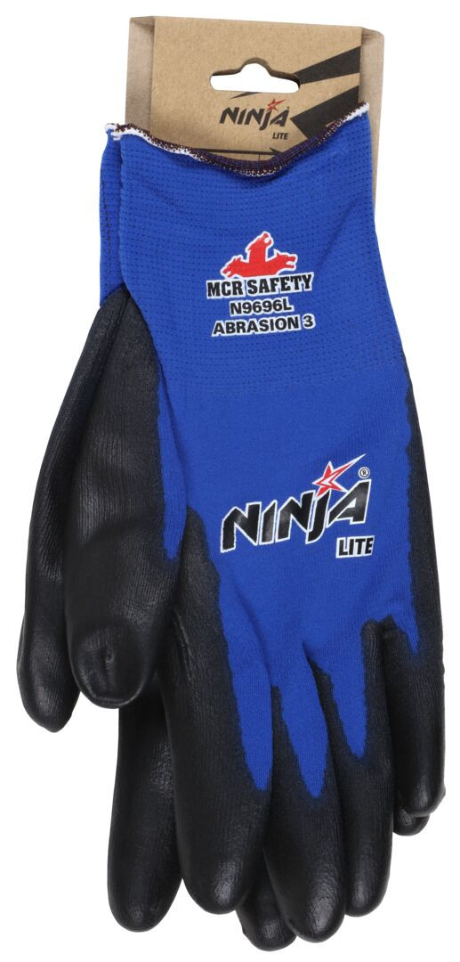MCR Safety Gloves Ninja Lite, 18 Gauge Nylon Liner M (VPN9696M)