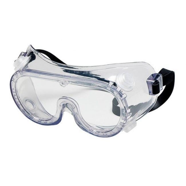 MCR Safety Glasses 22 Series Indirect Vent, CL UV-AF, Elast (2235)
