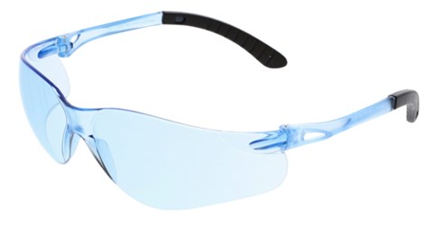 MCR Safety Glasses Sentinel Light Blue Lens (90809)