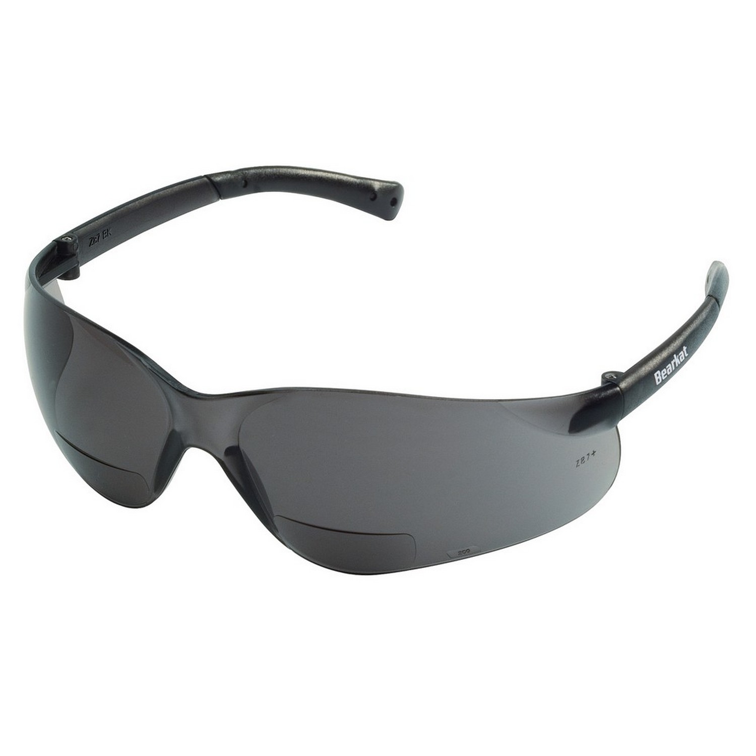 MCR Safety Glasses BearKat BK1 Magnifier 2.0 Gray Lens (BKH20G)