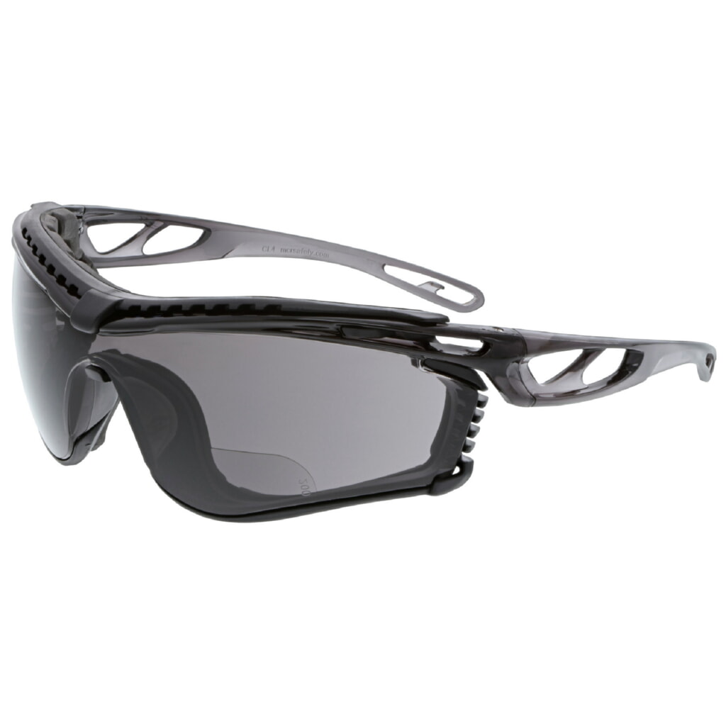 MCR Safety Glasses Checklite CL5 Foam Gray MAX6 2.0 Reader (CL5H20GPF)