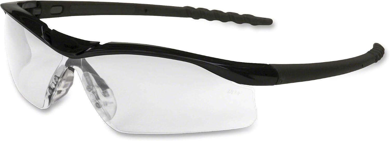 MCR Safety Glasses DL1 Black Frame, Clear Lens (DL110)
