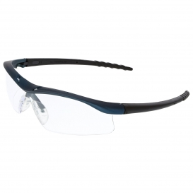 MCR Safety Glasses DL1 Blue Frame, Clear UV-AF Lens (DL310AF)