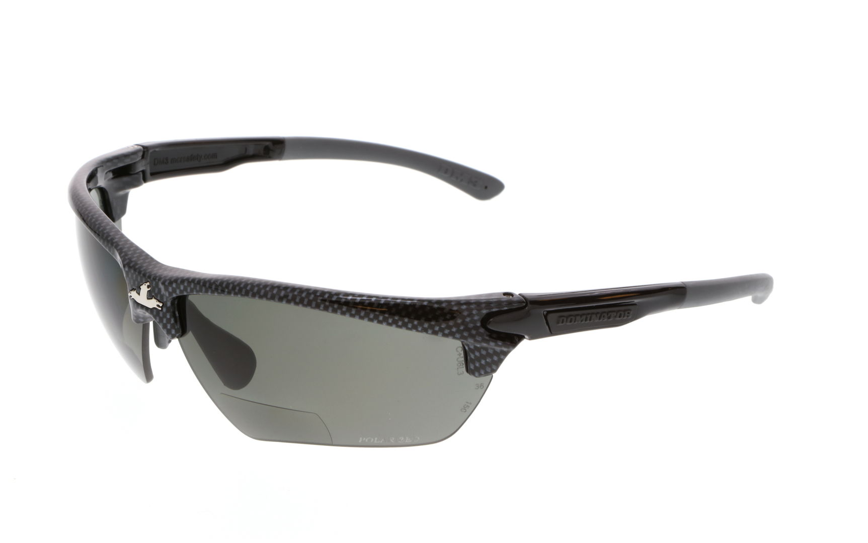 MCR Safety Glasses Dominator 2 Gray TPR, Gray MAX3 (DM1212P)